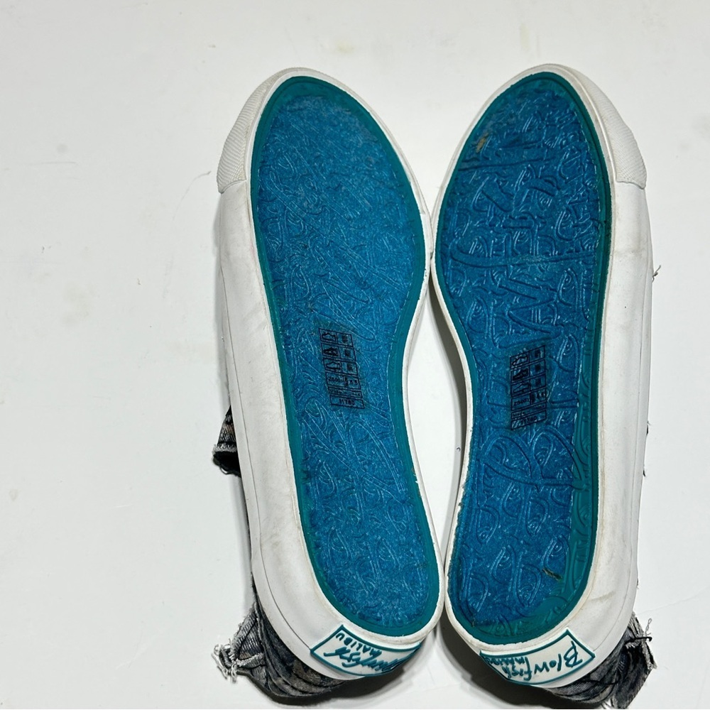 👉 Blowfish Malibu Distressed Camo Slip-On Sneakers – Size 6.5 - Picture 2 of 6